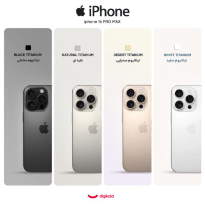 گوشی موبایل اپل مدل iPhone 16 Pro Max ZAA دو سیم کارت ظرفیت 256 گیگابایت و رم 8 گیگابایت - به همراه شارژر